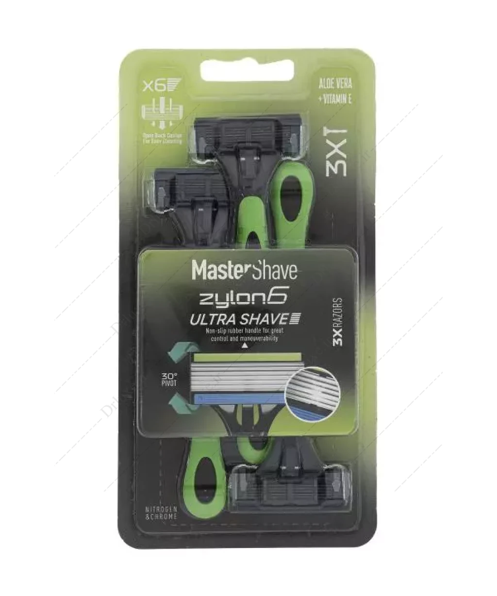 خودتراش آقایان 6 لبه زایلون 6 مسترشیو 3 عدد